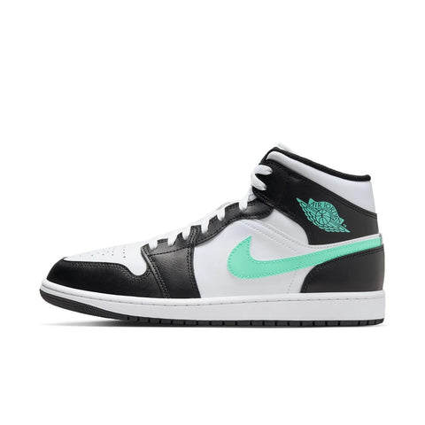NIKE Men's Sneaker, White Green Glow Black, 10.5