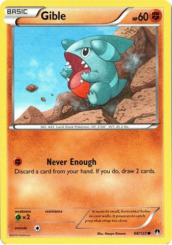 Pokemon - Gible (68/122) - XY Breakpoint