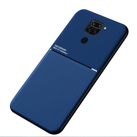 Kepuch Mowen Case Cover Bumper Built-in Metal Plate for Xiaomi Redmi 10X 4G/Xiaomi Redmi Note 9 - Blue