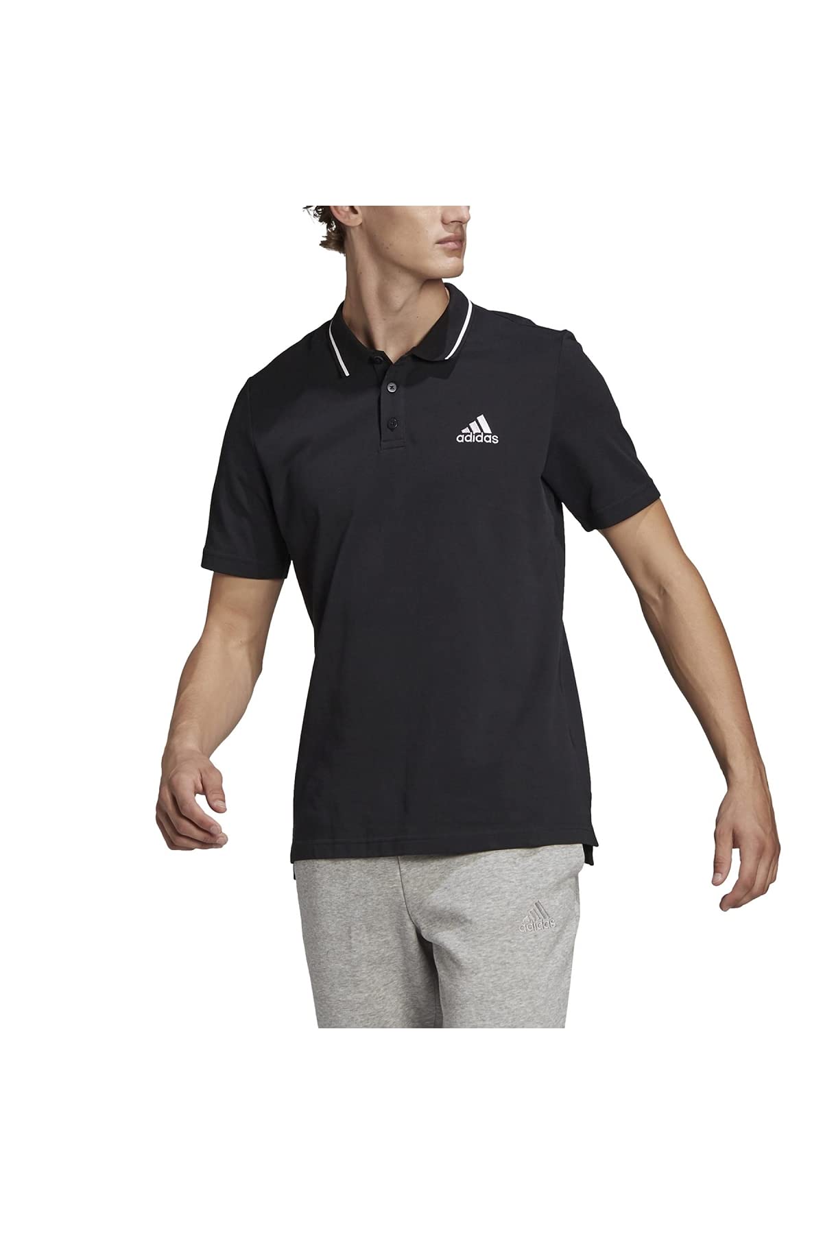 Adidas M SL Pq PS Polo Shirt Man Black/White