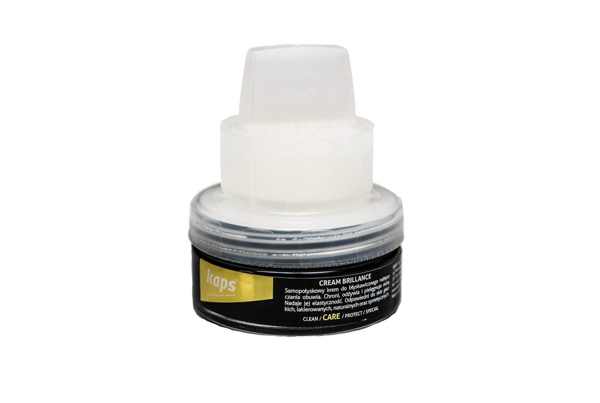 Self Shine Shoe Cream with Sponge Applicator, Kaps Brillance, 10 Colours (101 - White)