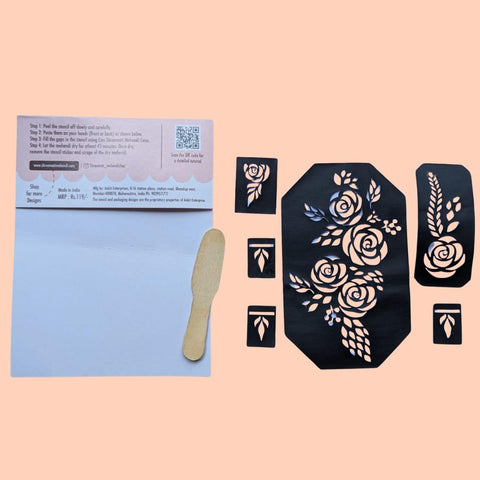 Henna Mehndi Stencil D-07 (Arabic Design)