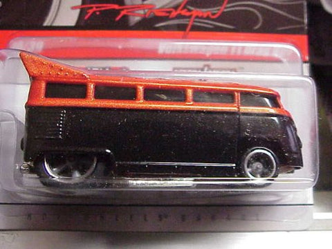 2010 Hot Wheels Phil's Garage Volkswagen T1 Drag Bus Orange/Black #30/39
