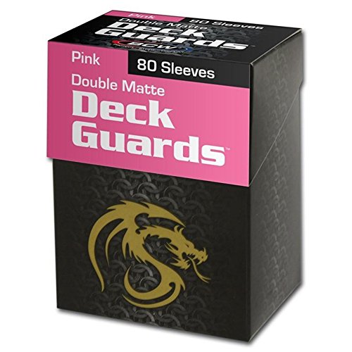 BCW 80 Deck Guard Double Matte Sleeves - Pink