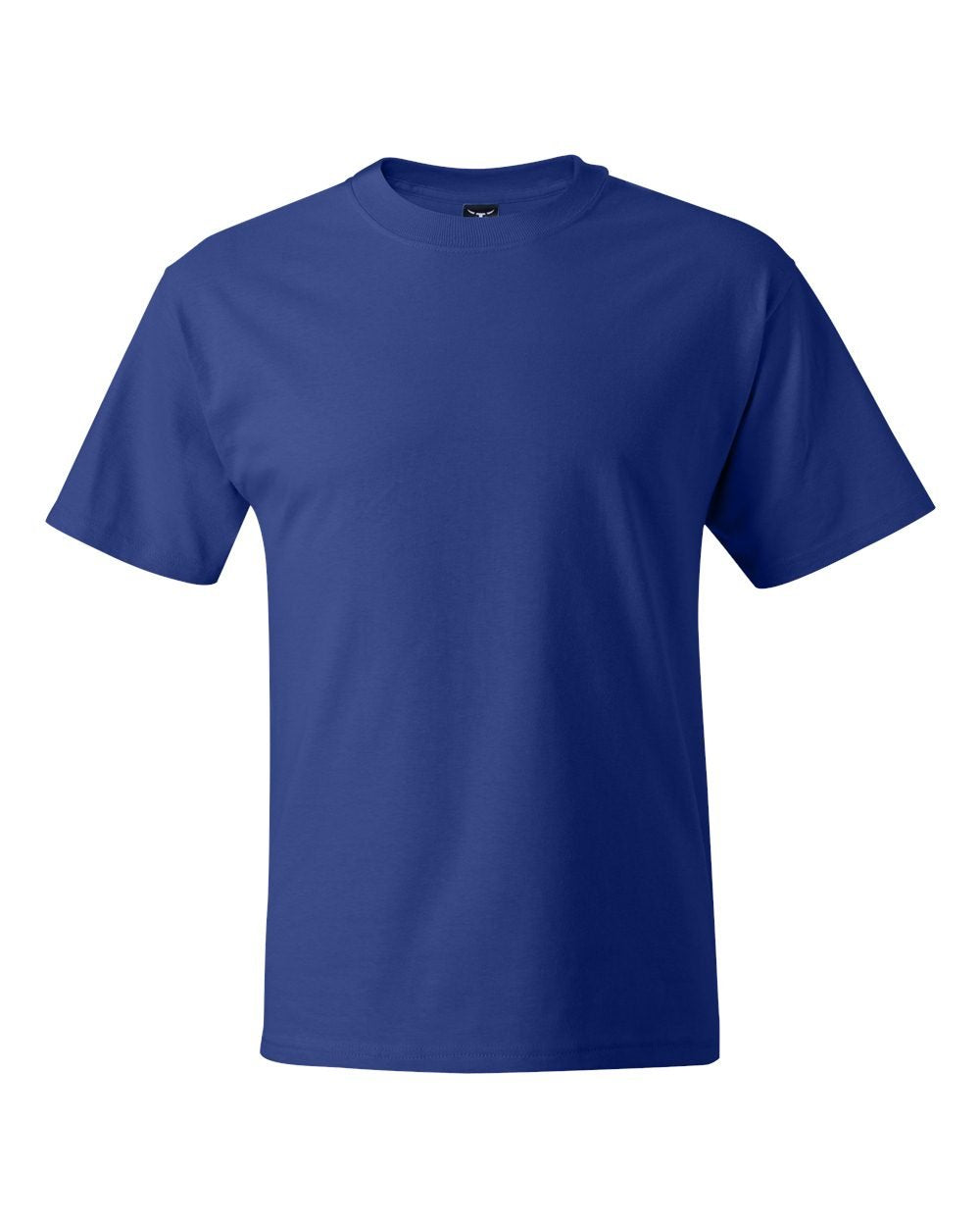 Hanes Men's Short Sleeve Beefy-T (Pack of 2), Deep Royal, Medium