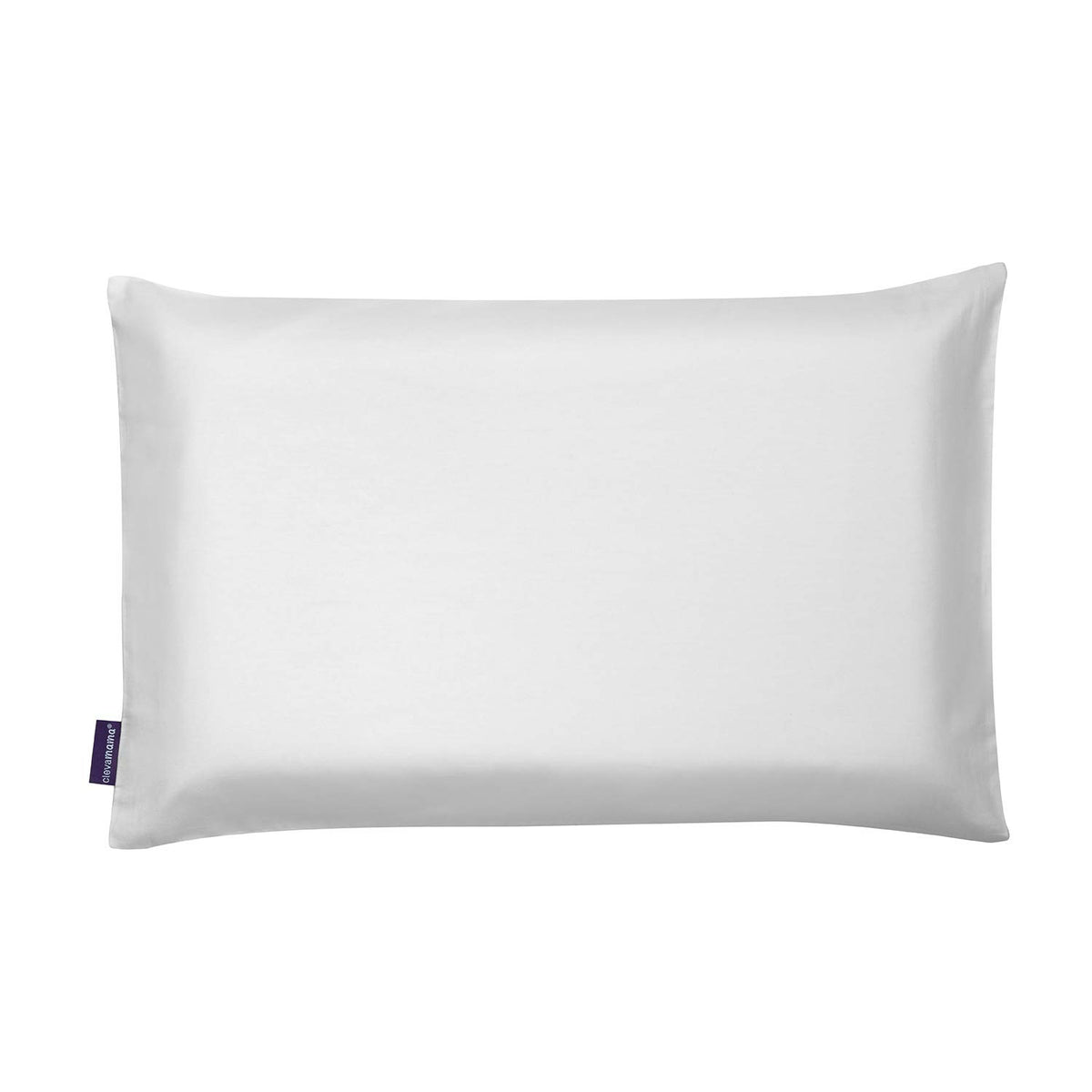ClevaMama Pram Pillow Case, Replacement in 100% Soft Cotton - White, 22x31 cm, 1 Count (Pack of 1)
