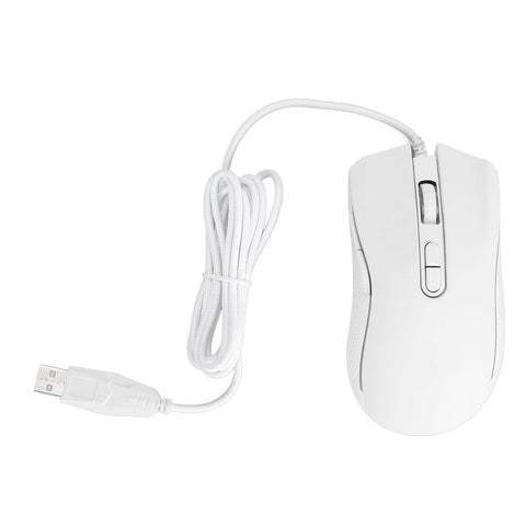 ciciglow Adjustable DPI Gaming Mouse with Flexible Buttons, Colorful Backlit, Wired USB Optical Computer Mouse for Gamers