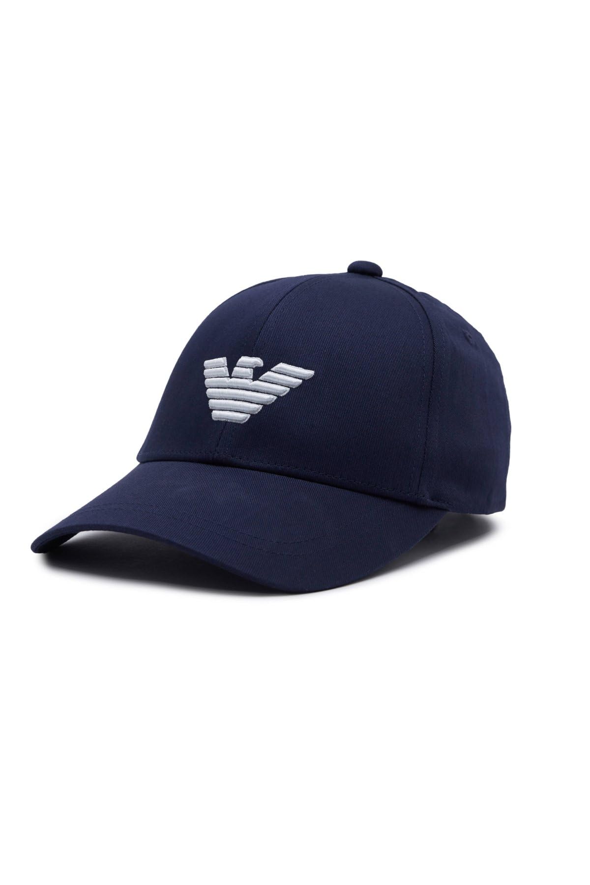 Emporio Armani Men's Eagle Embroidery Baseball Cap, Blue, One Size