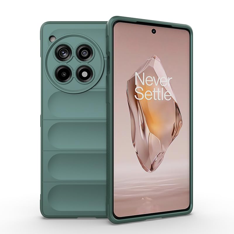 LIUZIHAN Case for OnePlus 12R. Soft Silicone Sleeve Design, Shockproof and Durable, Cover Case for OnePlus 12R.(Green)