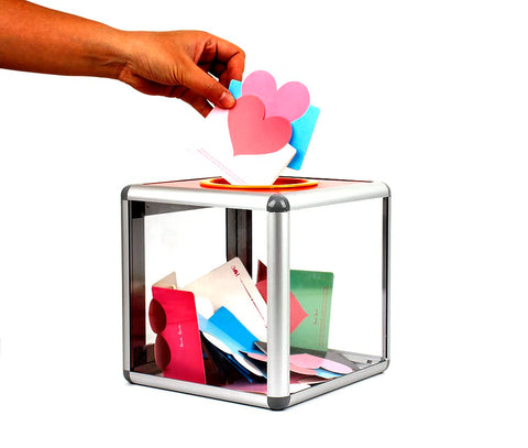 KAFENDA donation voting box is very suitable for business cards and activity suggestion boxes. Business cards/tip cans/scan code boxes