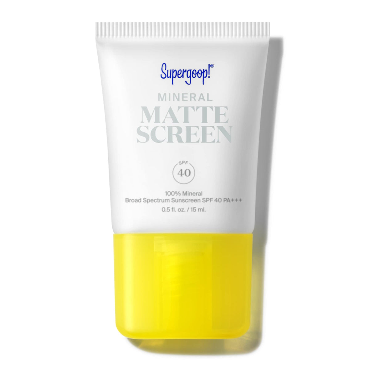 Supergoop! Mineral Mattescreen (SPF 40) - 15 mL - 100% Mineral, Oil-Free Broad Spectrum Sunscreen - Smooths SkinÃƒÆ’Ã‚Â¢ÃƒÂ¢Ã¢â‚¬Å¡Ã‚Â¬ÃƒÂ¢Ã¢â‚¬Å¾Ã‚Â¢s Appearance, Minimizes Pores & Controls Shine - Water & Sweat Resistant