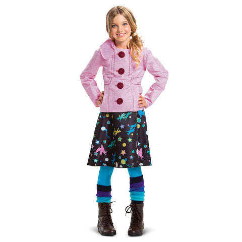 Luna Lovegood Costume for Kids, Official Deluxe Harry Potter Luna Outfit Coat and Leggings, Girl Size Medium (7-8)