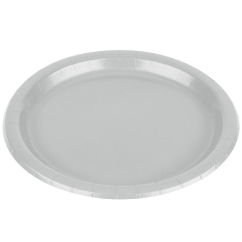 Amscan Luncheon Plates Party Supplies, One Size, Silver