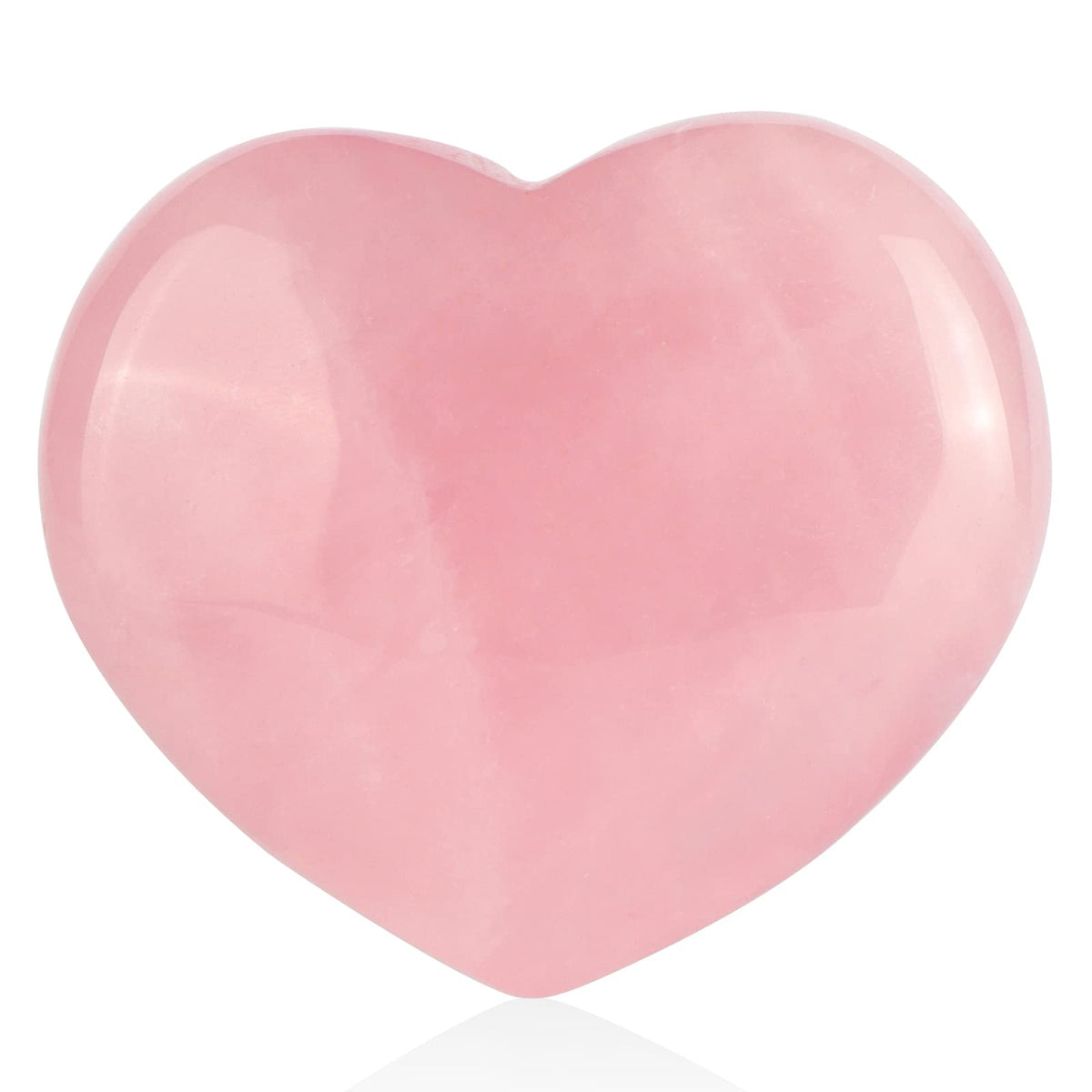 SMQ 60mm Rose Quartz Healing Crystals Heart Shaped Worry Stone Hand Carved Polished Gemstone Pocket Palm Chakra Stones for Balancing Meditation Home Decor, 60 mm, Rose Quartz(60mm)