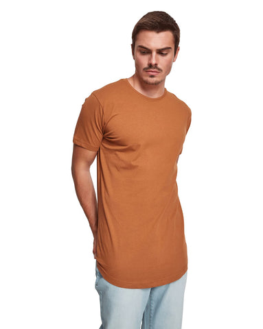 Urban Classics Men's Shaped Long Tee T-Shirt, Toffee, XXL, 1