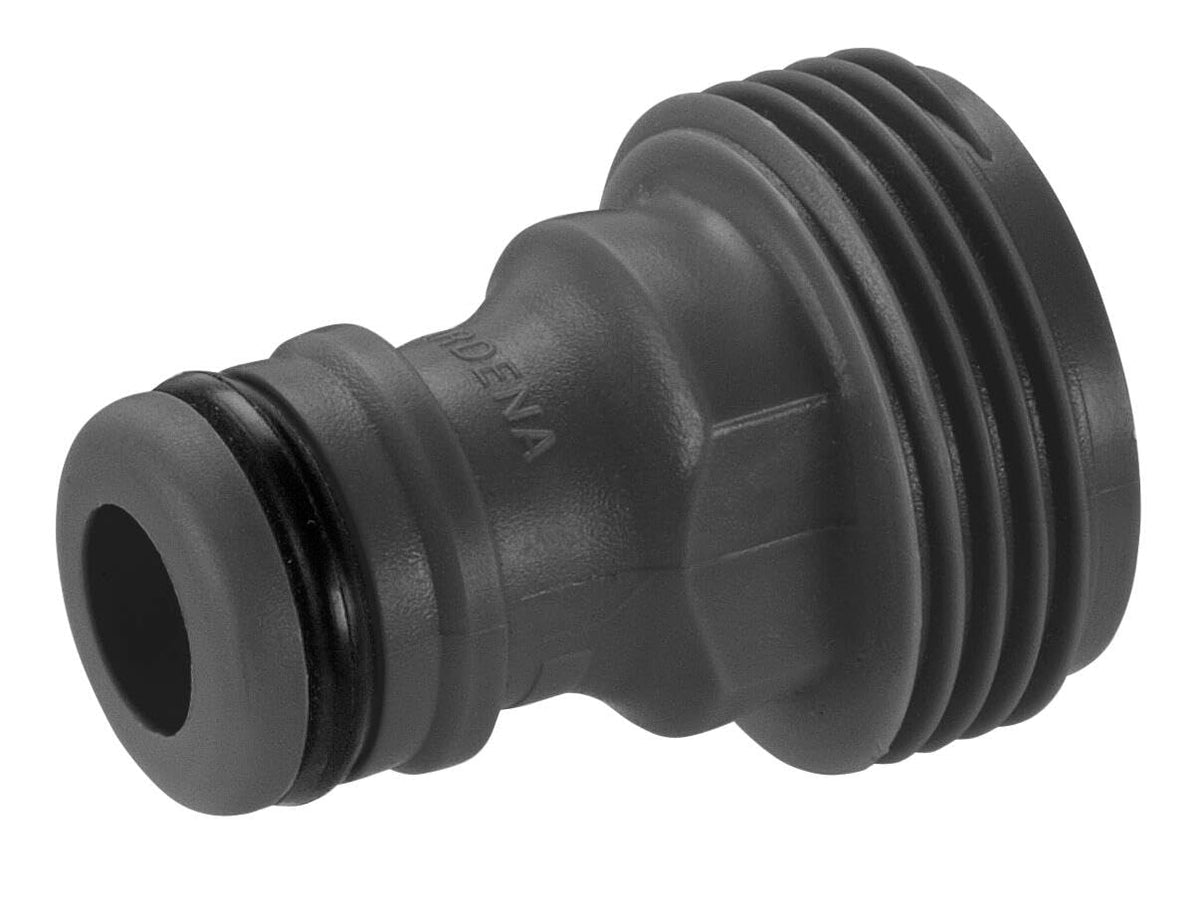 Gardena Accessory Adapter: Push-in connector for the Original Gardena System irrigation devices with female threading, fits 26.5 mm (G 3/4 inch) threads, packaged (2921-20)