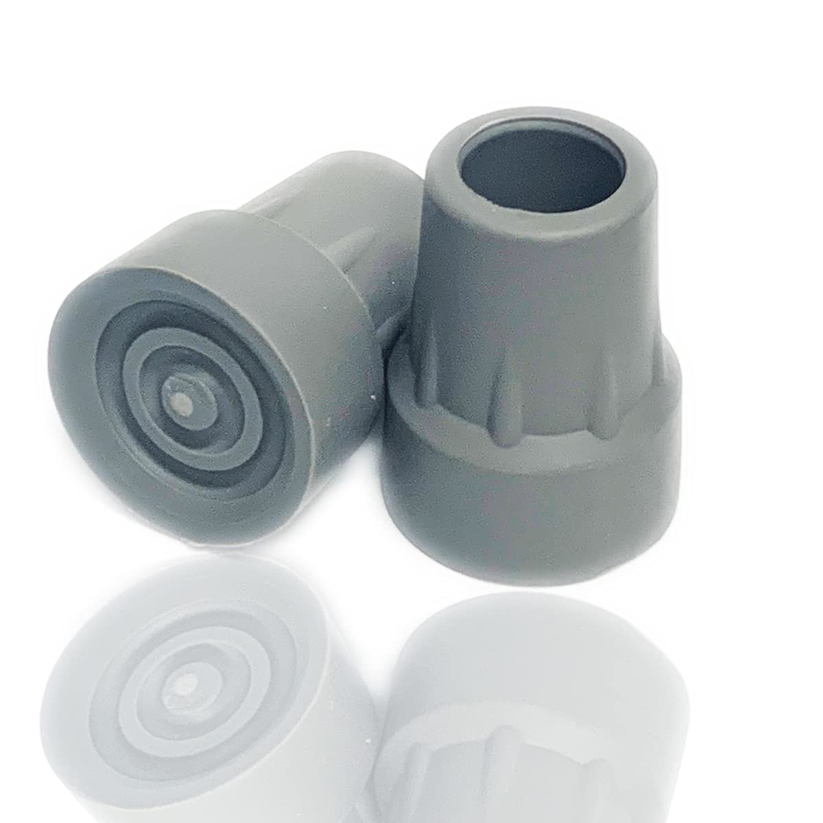 Crutch Tips?Replacement Medical Drive Cane Tips?7/8 Inch?2 Pack, Gray