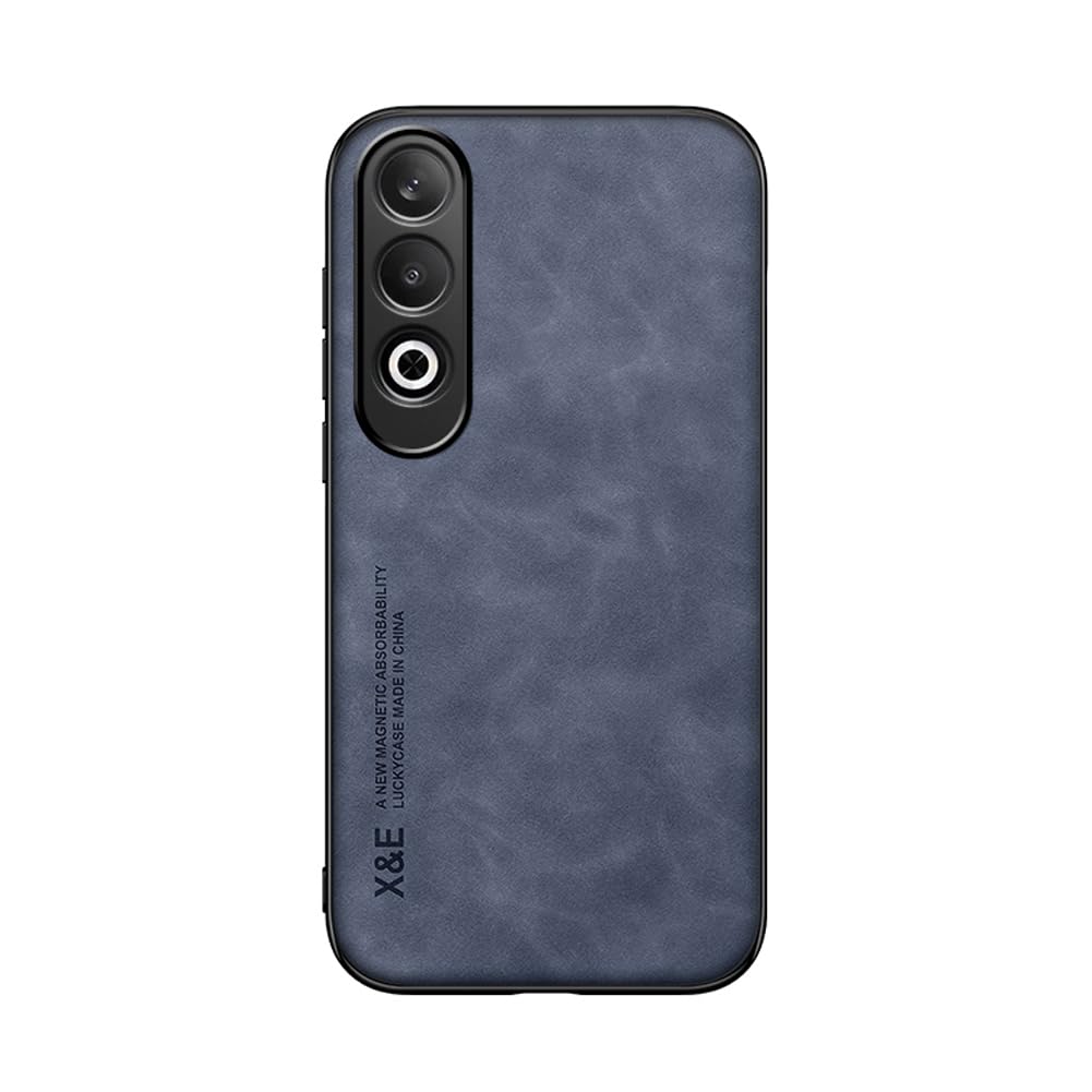 Kepuch Silklike Case Compatible for Oppo K12 5G / Oneplus Nord CE4 - Magnetic Holder Built-in Metal Plate Cover Bumper - Blue