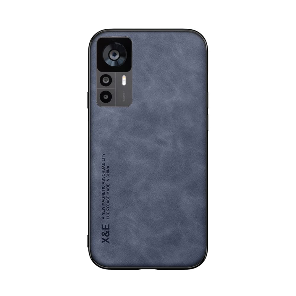Kepuch Silklike Case for Xiaomi 12T Pro - Cover Bumper Built-in Metal Plate for Xiaomi 12T Pro - Blue