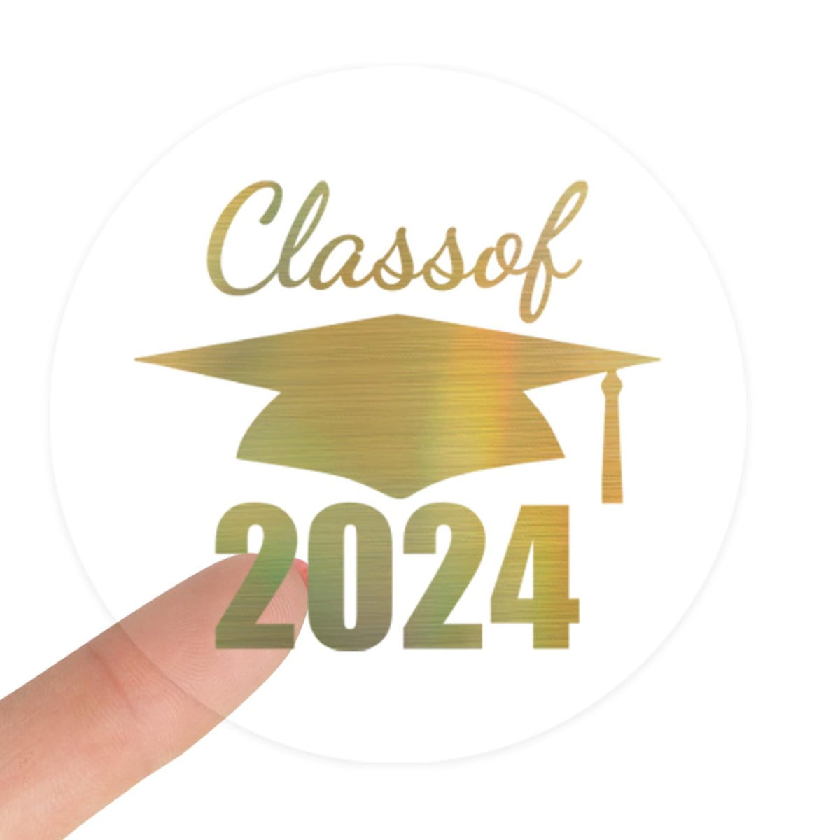 Garryewan 300 x Graduation Stickers?Congratulations Graduates, Class of 2024, Gold Foil Stickers, Foil Metallic Seal, Graduation Stickers, Graduation Labels, Graduation Party Favors 1.6 inch