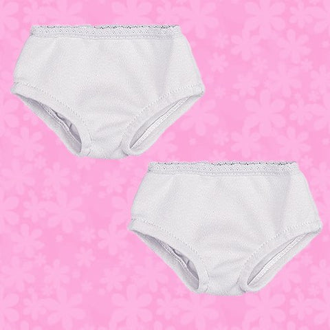 Sophia's 18" Doll 2 Pair of White Cotton Panties
