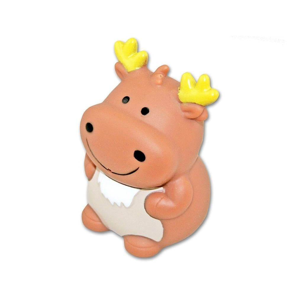 DolliBu Moose Bath Buddy Squirter - Floating Moose Rubber Bath Toy, Fun Water Squirting Bathtime Play For Toddlers, Cute and Soft Wild Life Animal Toy For The Bathtub, Beach, & Pool for Girls and Boys