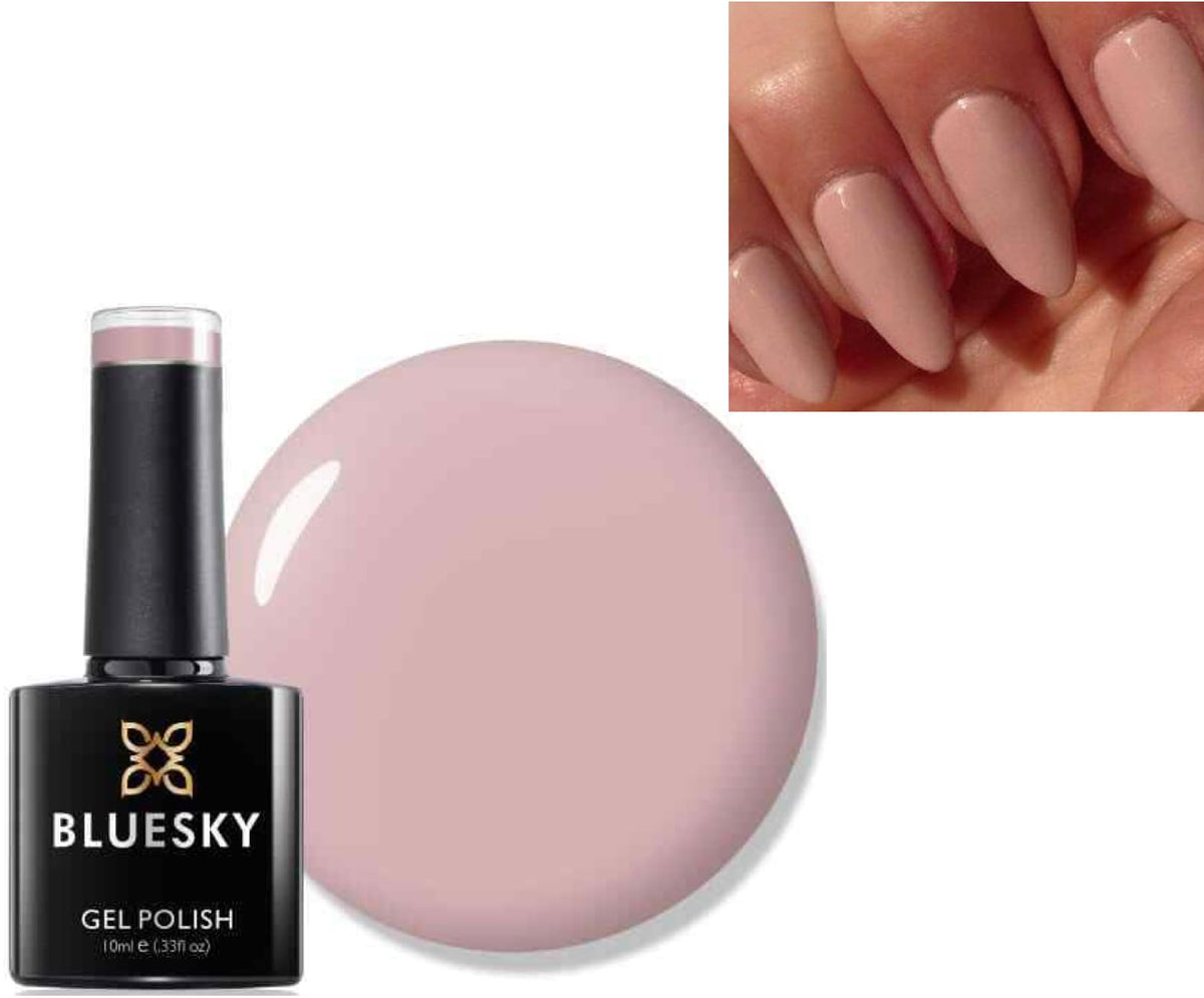 Bluesky Gel Nail Polish 10ml, Blindfold - QXG312, Nude Gel Nail Polish for 21 Day Manicure, Professional, Salon & Home Use, Requires Curing Under LED UV Nail Lamp