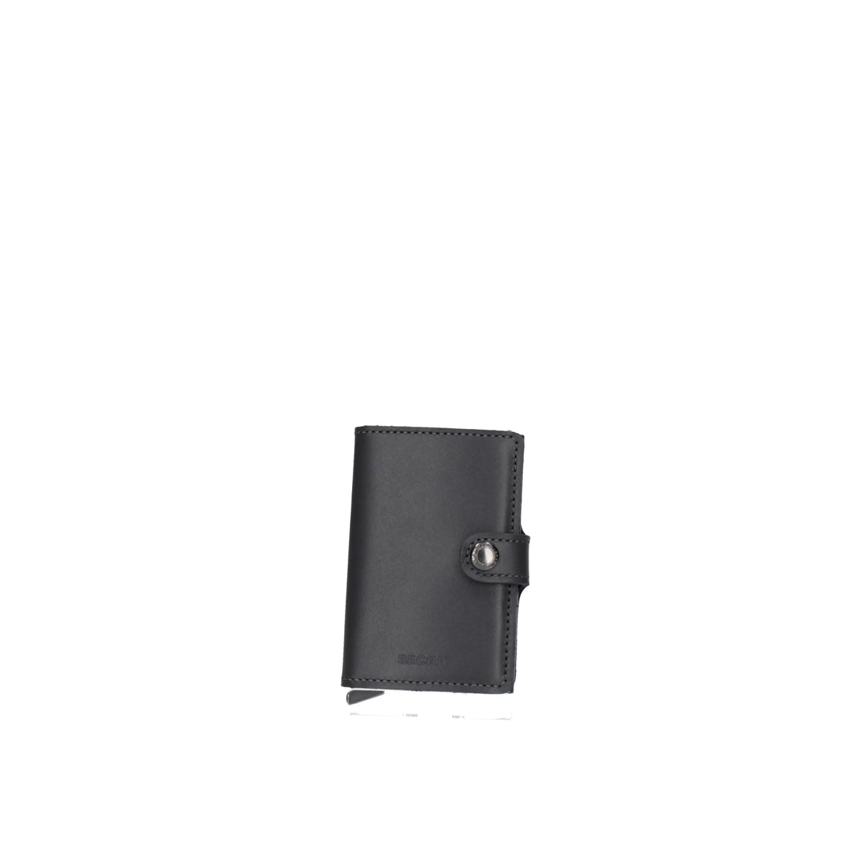 SECRID Men Mini Wallet Genuine Leather RFID Safe Card Case for max 12 cards (Grey)