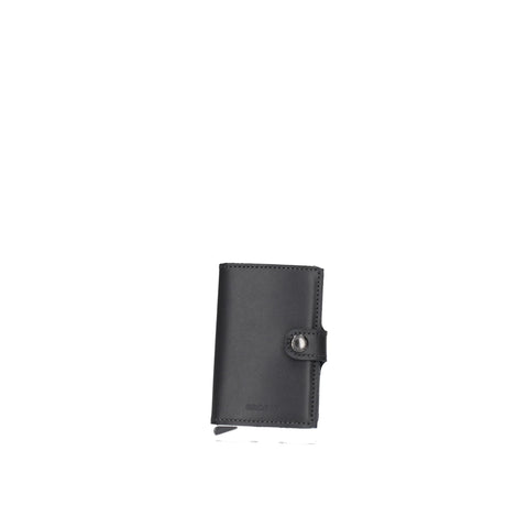 SECRID Men Mini Wallet Genuine Leather RFID Safe Card Case for max 12 cards (Grey)