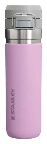 Stanley Quick Flip GO Water Bottle 24 OZ | Push Button Lid | Leakproof & Packable for Travel & Sports | Insulated Stainless Steel | BPA-Free | Lilac 2.0