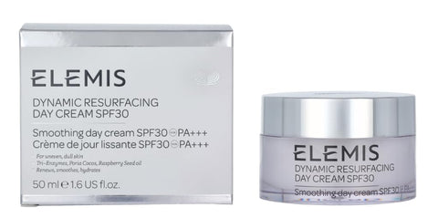 ELEMIS Dynamic Resurfacing SPF30 Cream, Anti-Wrinkle, Ultra-Light Hydrating Gel Face Moisturiser, Tri-Enzyme Helps Skinâ€™s Natural Cell Renewal, with UVA & UVB Antioxidant-Rich Formula to Restore Skin
