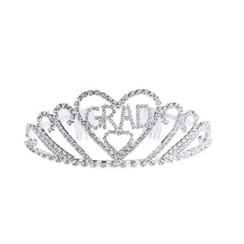 PRETYZOOM 3pcs Headdress for Graduation The Crown Gift Tiara Bling Decor Graduate Party DÃƒÆ’Ã‚Â©cor King and Prom Satin Sash Graduation Crown Shoulder Strap for Graduation Crown for Graduation Set