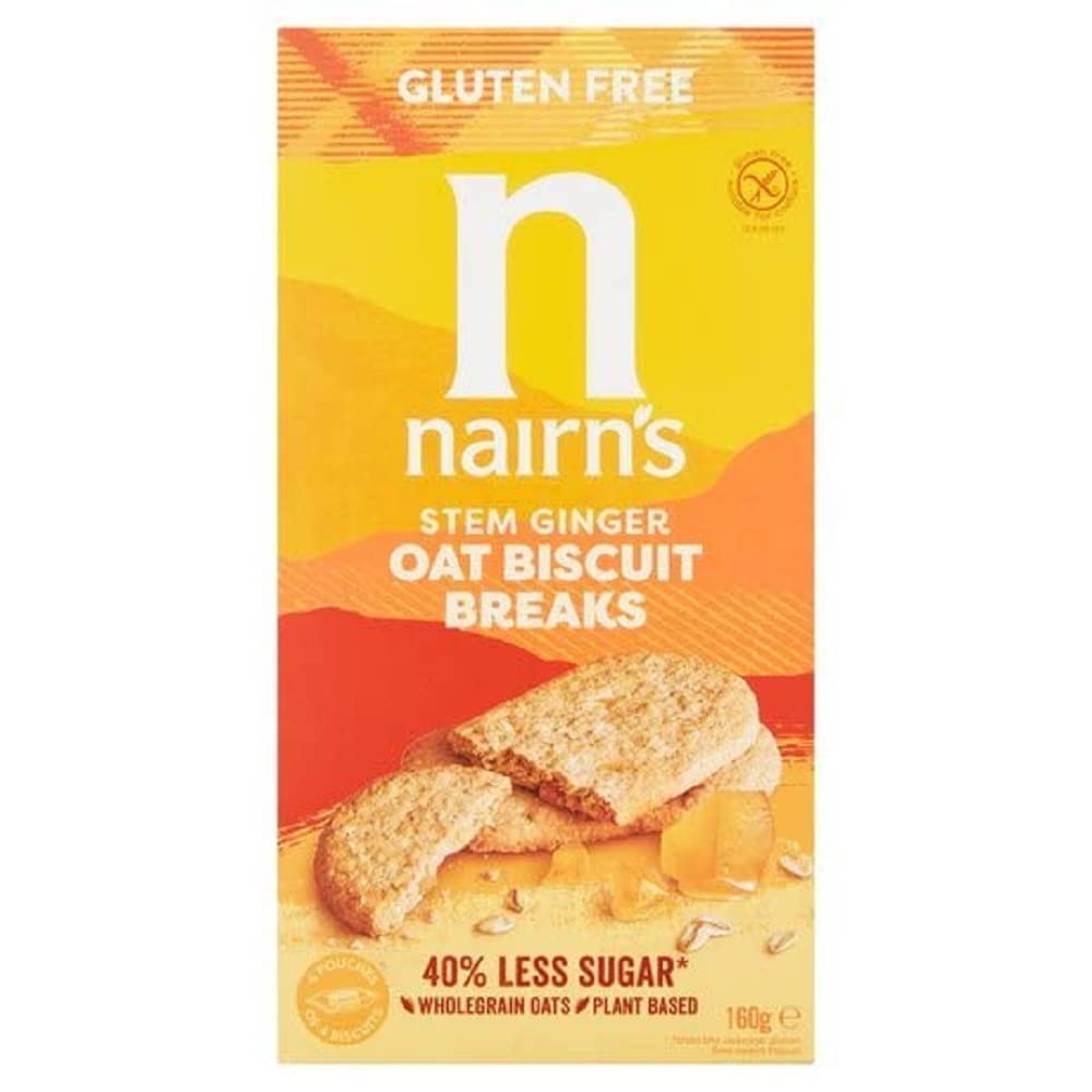 Nairns Stem Gluten Free Ginger Biscuit Breaks 160 g