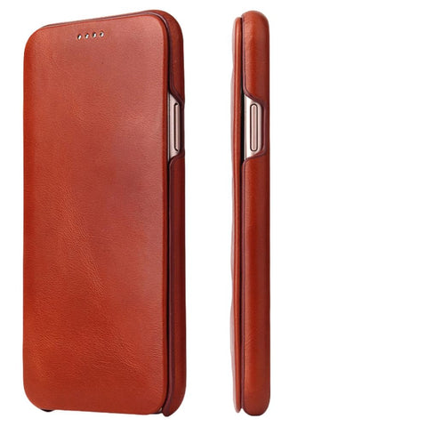 Leather Flip Case for iPhone 15 14 13 Pro Max 11 12 Pro Max 13 Mini X XS Max XR 8 Plus 6 6s 7 Plus SE 2020 Cover,brown,For iPhone 14Pro Max