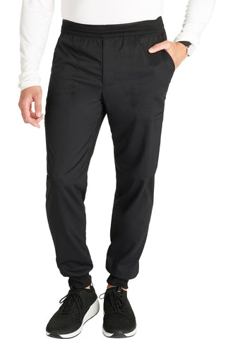 Cherokee Men Scrubs Pant Workwear Revolution Jogger WW251, L, Black