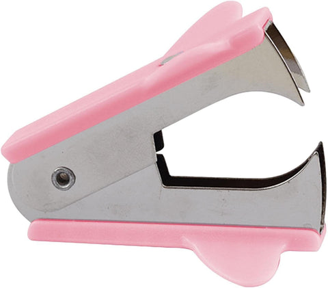 Pink Stapler Removal Tool, Stapler Removals Puller Tool, Wear-Resistant Remover Tool with Non-Slip Handle, Staple Puller Tool Supplies for Students, School, Home, Teachers Staple Removers