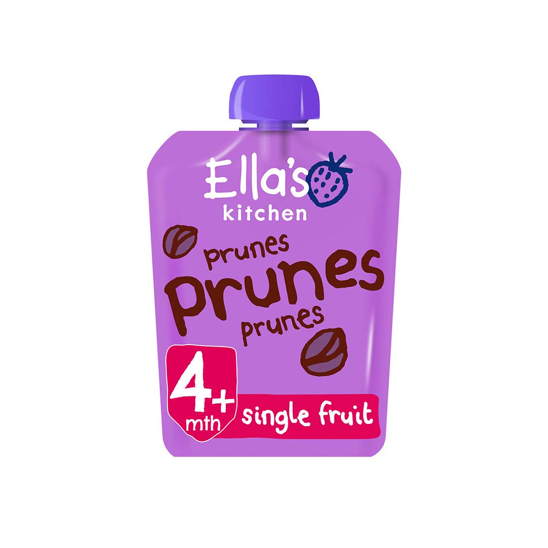 Ellas Kitchen Organic Prunes (Pack of 21 Pouches), Weaning Stage 1, 4+ Months Baby Food, 70g Pouch