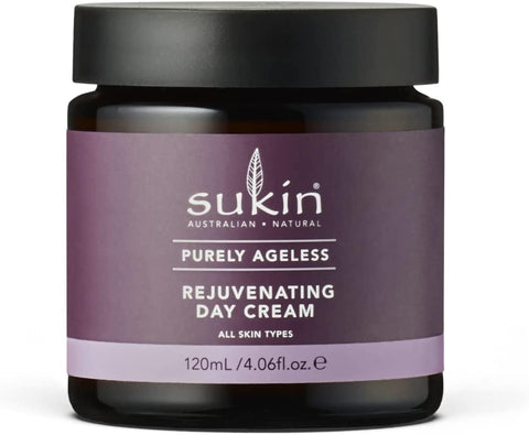 Sukin Purely Ageless Rejuventating Day Cream 120ml - with Vitamin E; cruelty free & vegan friendly - to naturally plump, firm & hydrate skin, whilst softens & soothes dry skin.