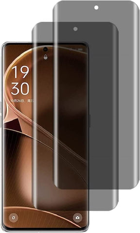 [2 Pack] Anti-Spy Screen Protector for OPPO Reno 10- Full Screen Privacy Screen Protector, 3D Tempered Glass Film, 9H Hardness Anti-Peeping Full Coverage Protector Anti Scratch Screen