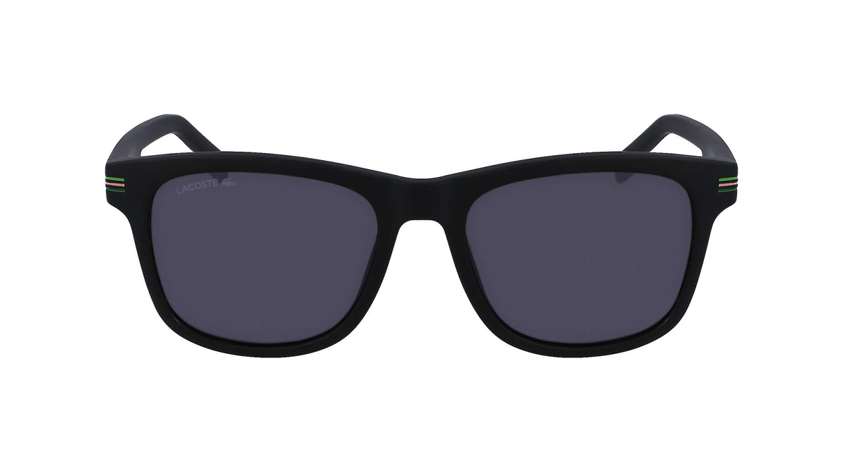 Lacoste l995s Rectangular Sunglasses, Matte Black, 53