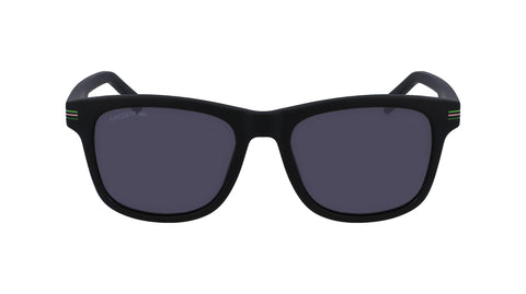 Lacoste l995s Rectangular Sunglasses, Matte Black, 53