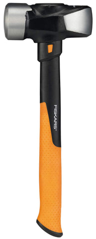 Fiskars IsoCore Club hammer, L, Length: 36 cm, Weight: 2.18 kg, Black/Orange, 1020218