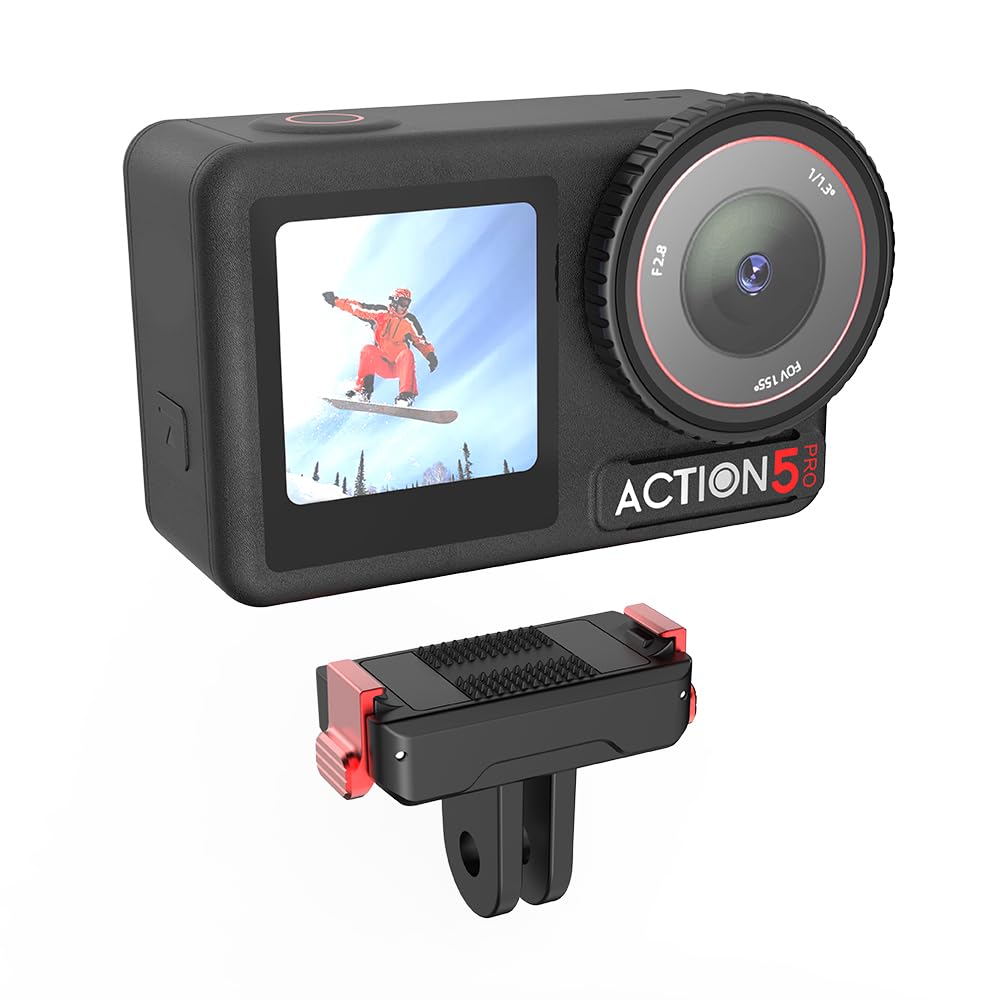 Tuvzylory for DJI OSMO Action 5 pro Accessories Magnetic Adapter Mount for DJI Action 5 pro/Action 4 / Action 3 / Action 2 Magnetic Quick Release Base, for Tripod, Selfie, Vlogging