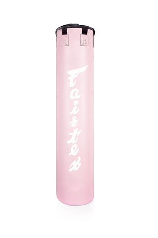 Fairtex HB6 6 Ft. Banana Bag Punching Bag for Muay Thai, Boxing, Kickboxing, MMA (HB6 Pink Unfilled) - 13" W x 19" H