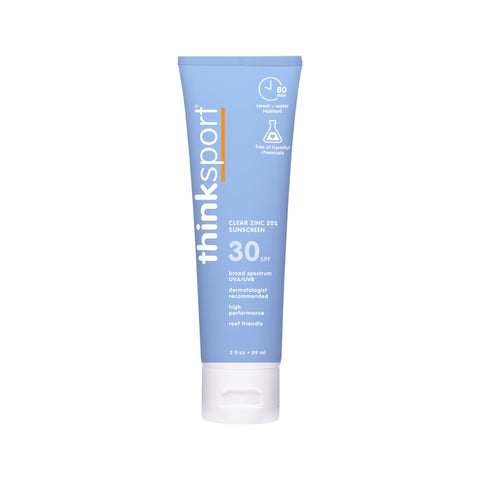 THINKSPORT Sport Clear Zinc Sunscreen SPF 30, 3 FZ