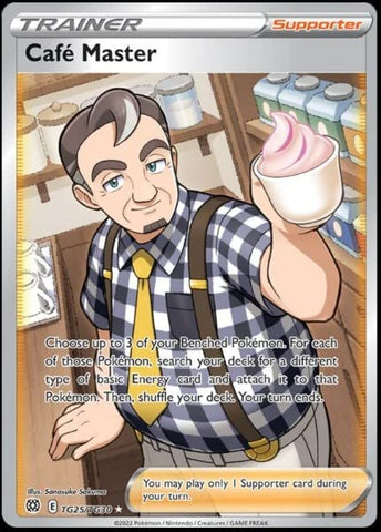 Cafe Master TG25/TG30 - Brilliant Stars - Ultra Rare Pokemon Card - Full Art