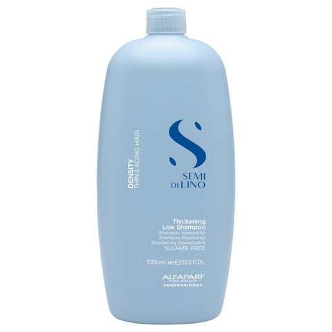 Alfaparf Milano Semi Di Lino Density Shampoo - Sulfate-Free Hair Thickening Shampoo - Gentle Cleansing Shampoo with Filler Complex - Protects & Hydrates for Long-Lasting Color (33.8 Fl Oz)