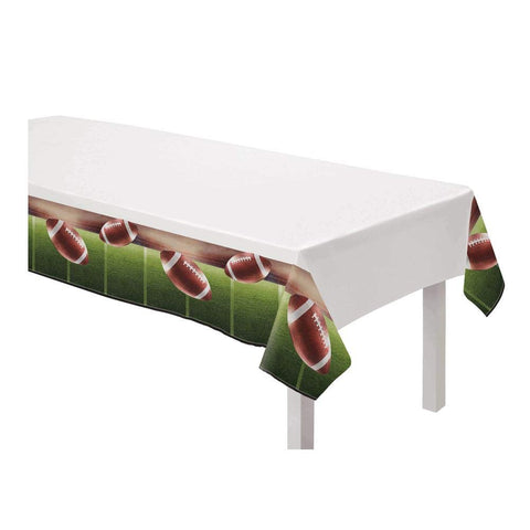amscan Premium Go Fight Win Plastic Tablecover, 54" x 96" - 1 Count - Perfect Size for Fun-Filled Gatherings & Sports-Themed Parties