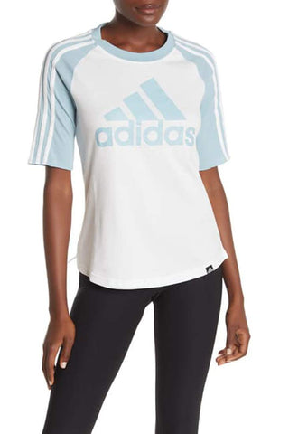 adidas Women's Badge of Sport Baseball Graphic Tee