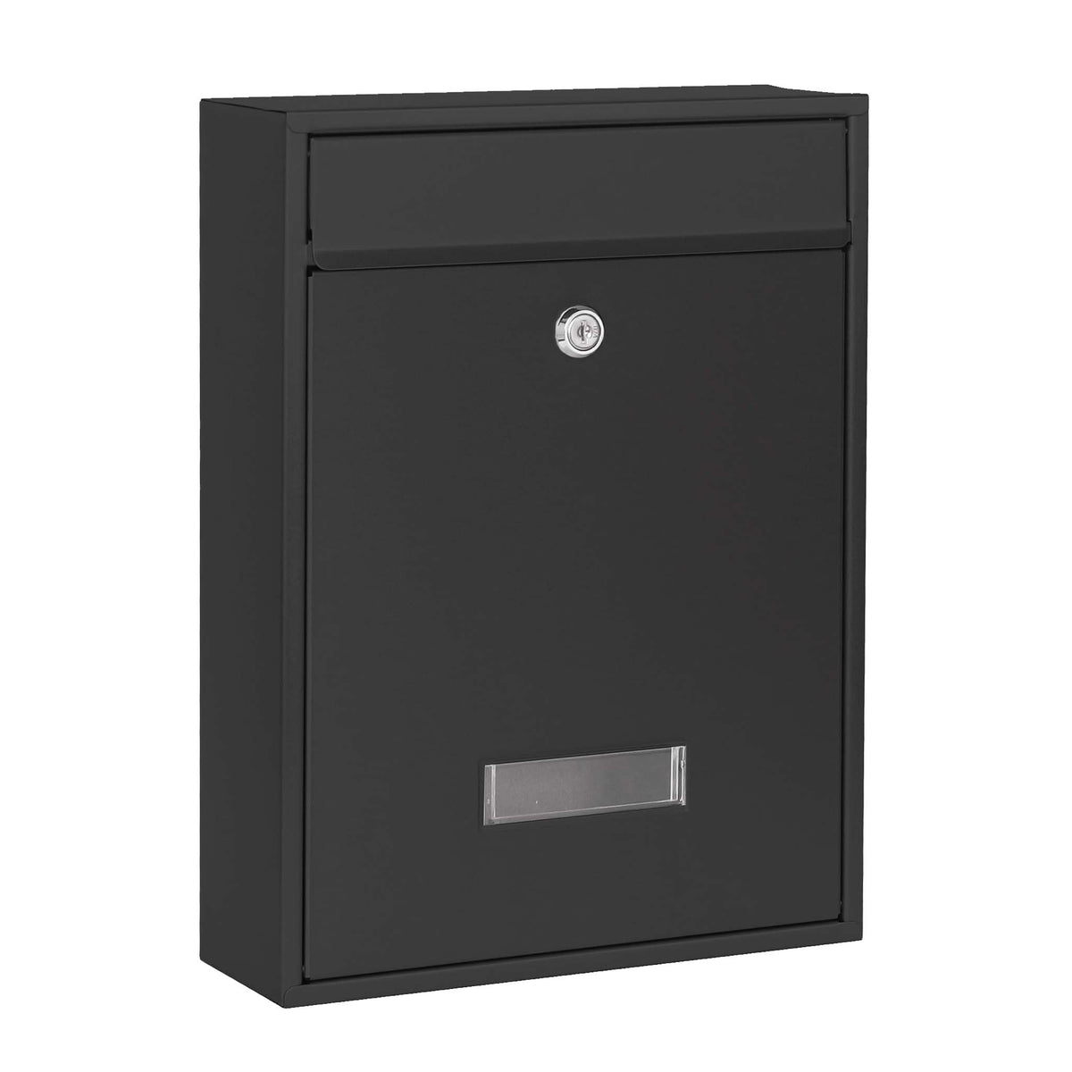 Design Mailbox V10 Black Letterbox Postbox Pillar Letter Mail Post Box